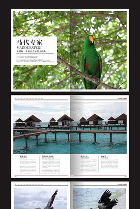 马尔代夫旅游画册版面设计