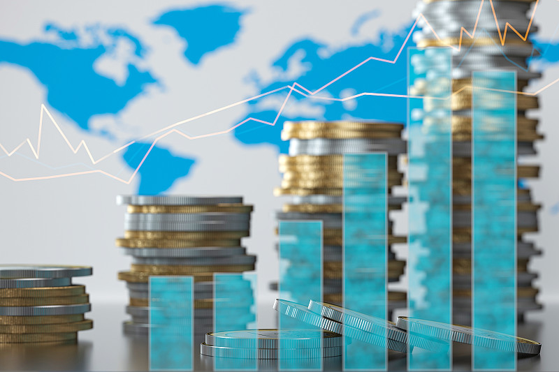 3D财经图标图片下载