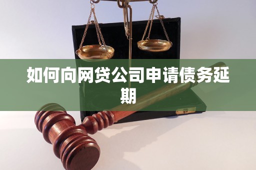 如何向网贷公司申请债务延期