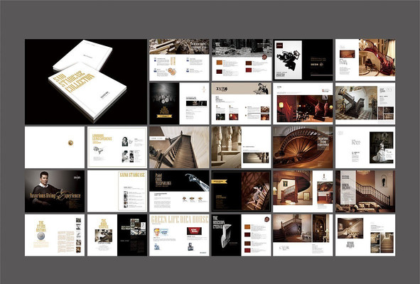 高端楼梯画册设计