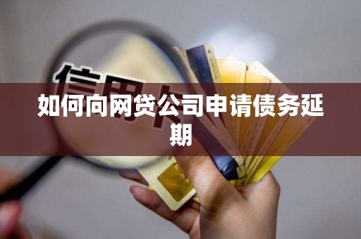 如何向网贷公司申请债务延期
