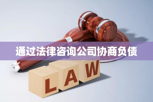 通过法律咨询公司协商负债