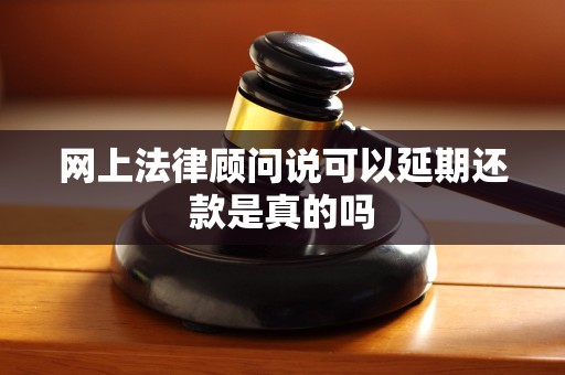 网上法律顾问说可以延期还款是真的吗