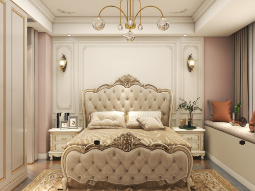 聚通装潢设计案例-浦东新区滨江悦府100㎡装修现代轻奢风格