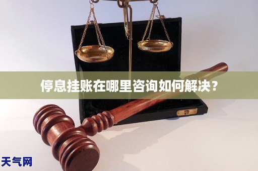 停息挂账在哪里咨询如何解决？